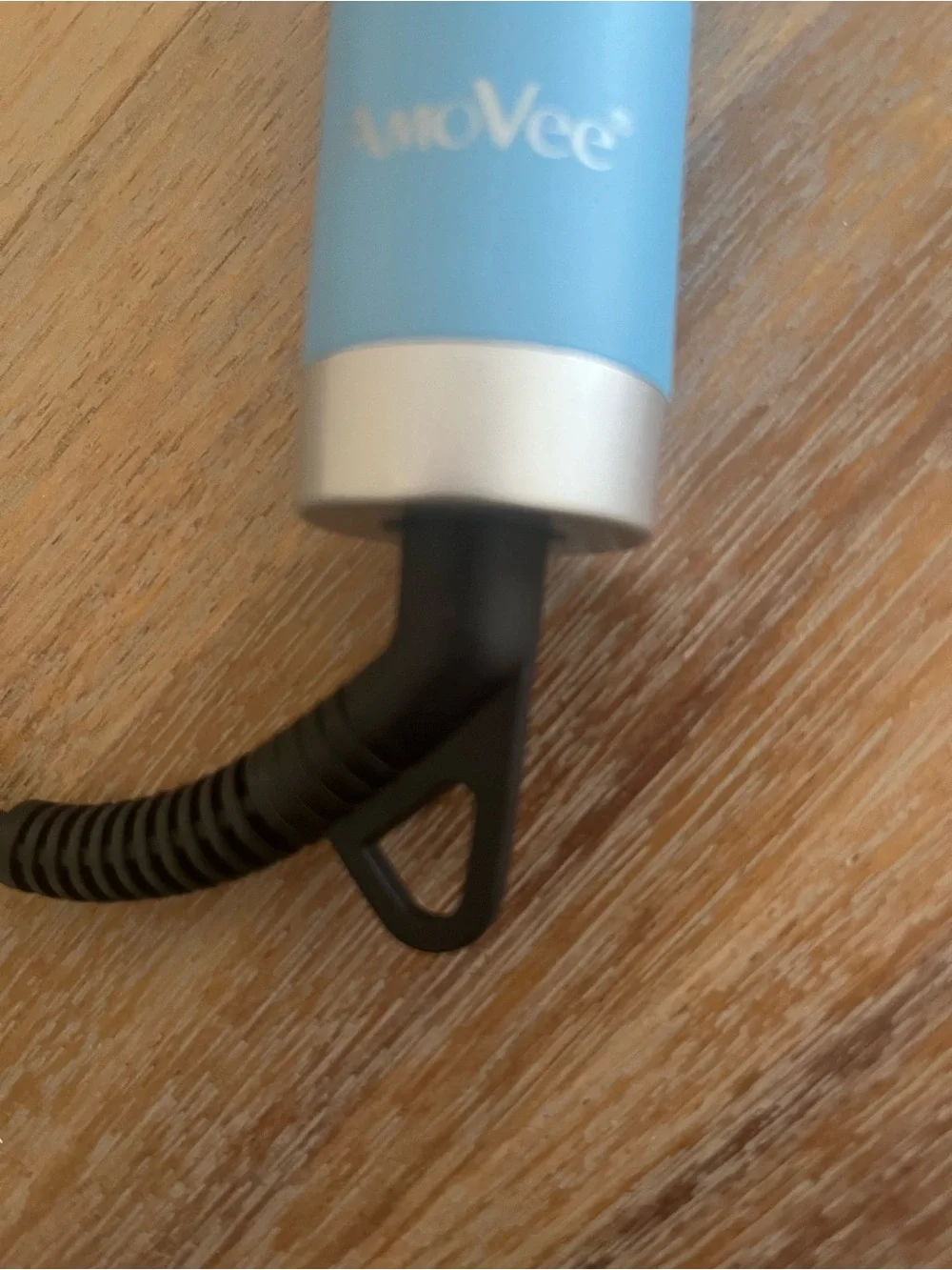 AmoVee Ionic Straightening Brush Blue Electric 4 Heat Settings 430°F